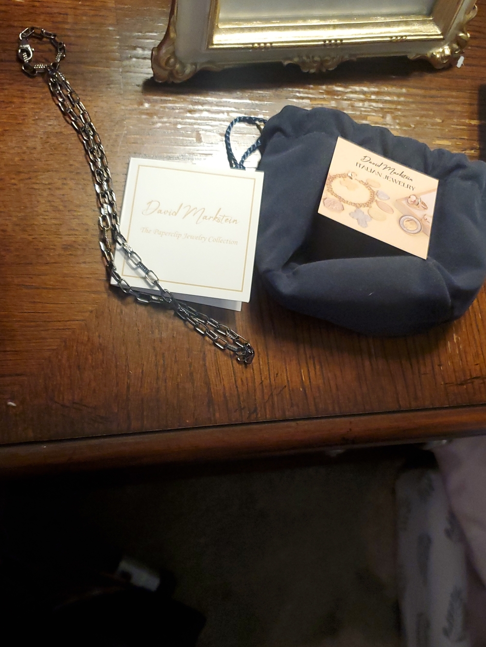 David Markstein Premiere Luxe Paper Clip Necklace, 22"
